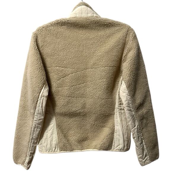 Patagonia Retro-X Jacket Women’s S Tan Full Zip Long Sleeve Deep Pile 23071 - Picture 4 of 10